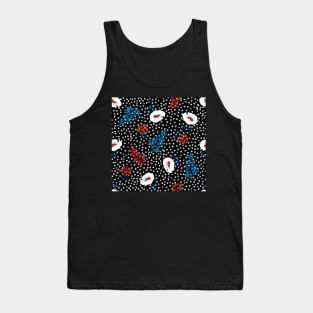 Flower Black Background Tank Top